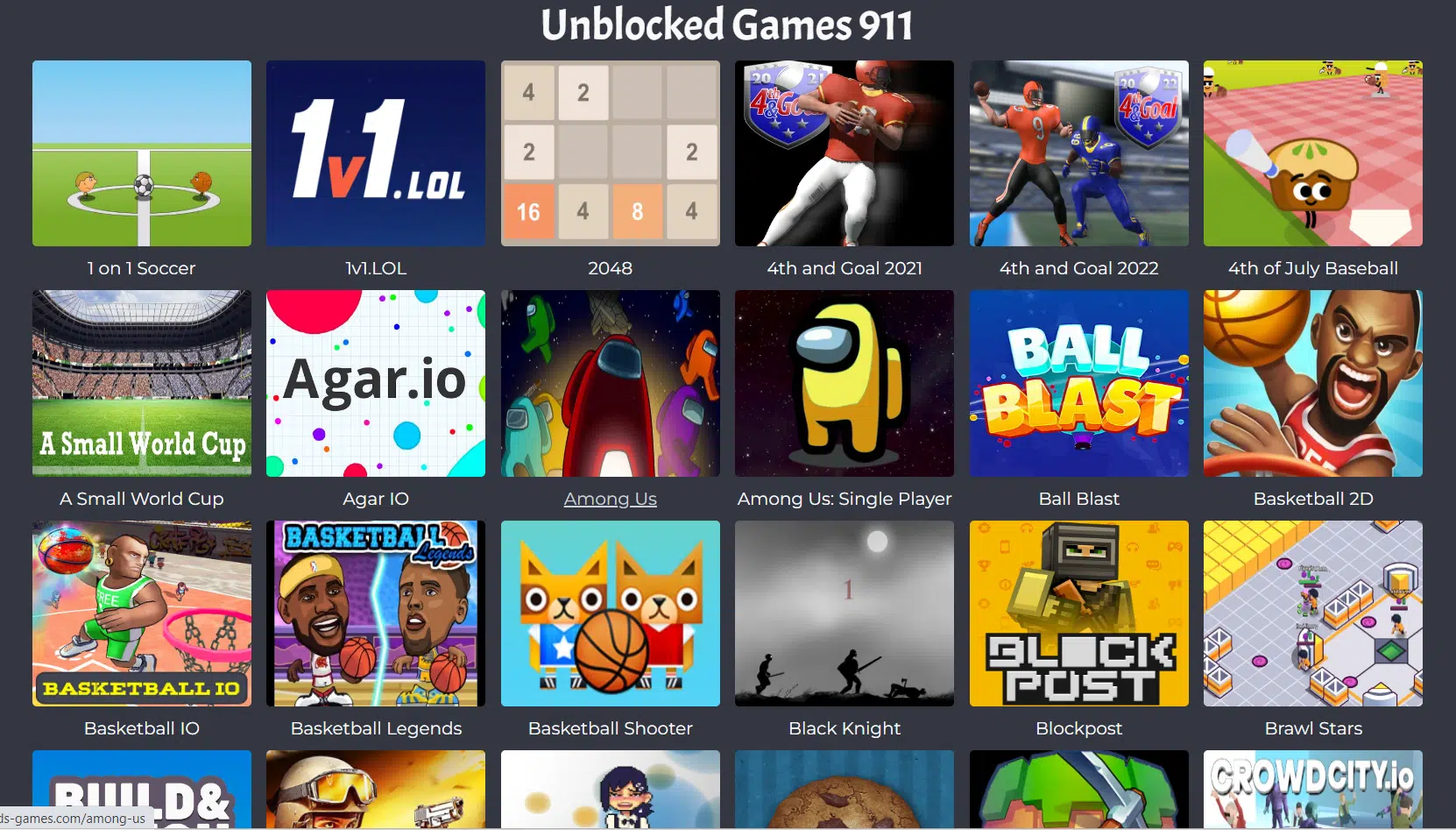 (215+ Games) Unblocked Games 911 Best Place To Play Games